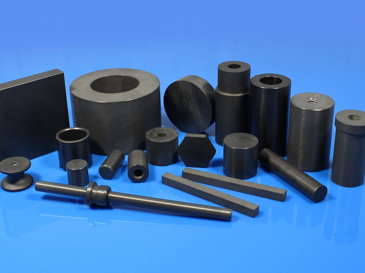 Range of silicon nitride ceramic parts: blocks, sleeves, rollers, and pins
